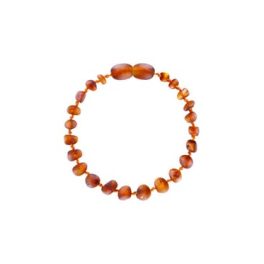 Barnsteen armband cognac