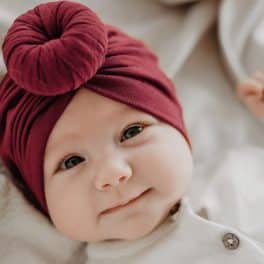 Turban muts wine