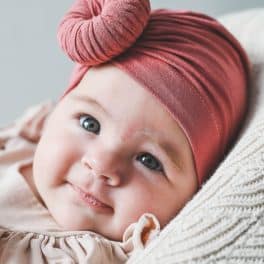 Turban muts dusty rose