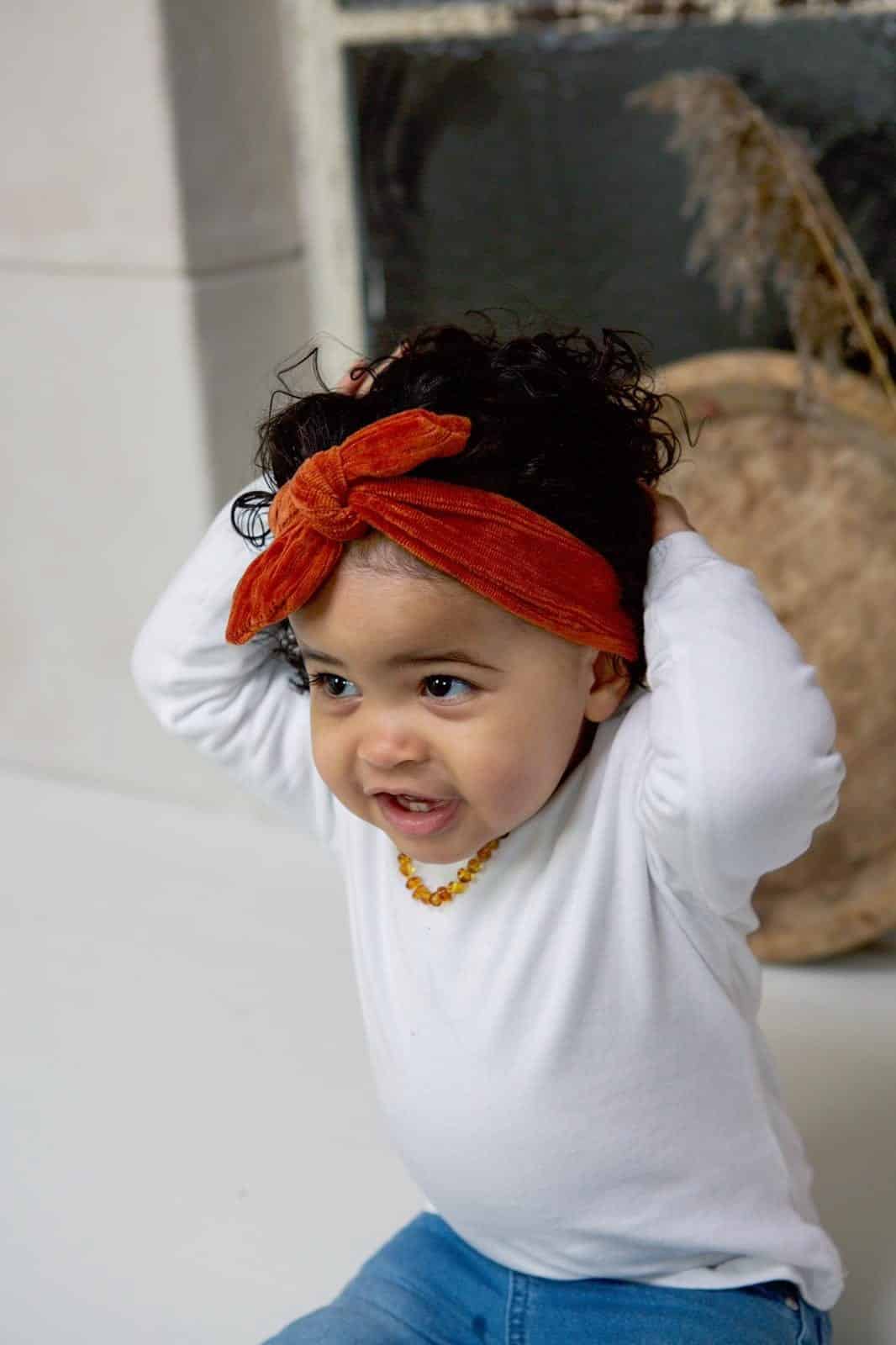Bedankt Zenuw knop Haarband strik roest rib | Musthaves by Kell - De leukste musthaves voor  jouw baby of peuter