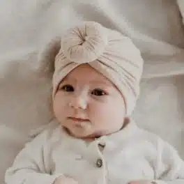 Turban muts beige