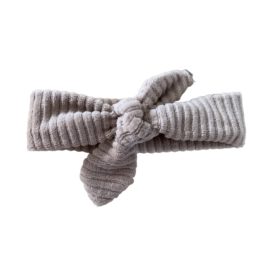 Strikhaarbandje ribstof taupe