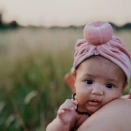 Turban muts velvet roze