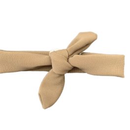 Strikhaarbandje cognac
