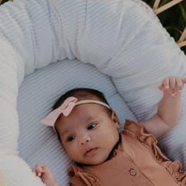 Strik haarbandje baby pink