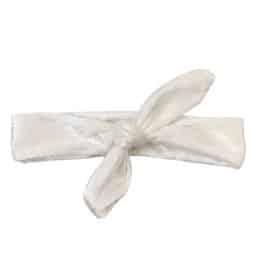 Strikhaarbandje velvet white