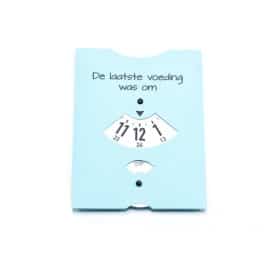 Voedingskaart - Lichtblauw