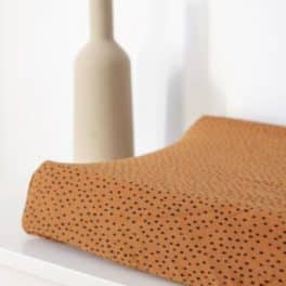 Aankleedkussenhoes dots terracotta
