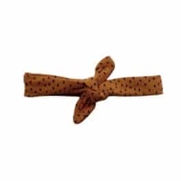 Strikhaarband stip terracotta