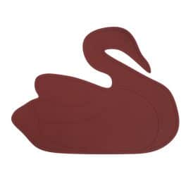 Placemat zwaan red