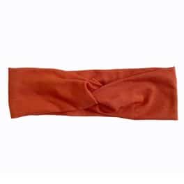 Twisthaarband terracotta stretch