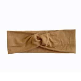Twisthaarband mocca stretch