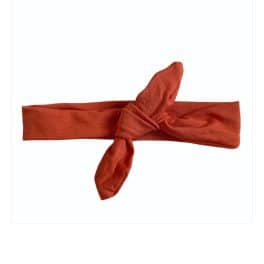 Strikhaarband terracotta stretch