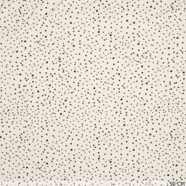 Ledikanthoeslaken dots white 120x60 CM