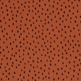 Ledikanthoeslaken dots terracotta 120x60 CM