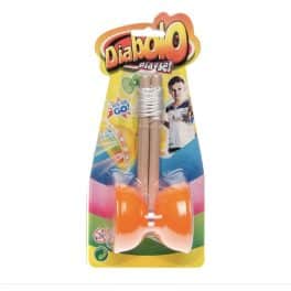 Lg-imports Diaboloset Junior 19,5 Cm Hout/nylon Oranje 4-delig