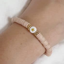Armband katsuki beige ster