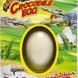 LG-Imports fossielei krokodil glow in the dark 3-delig