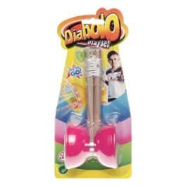 Lg-imports Diaboloset Junior 19,5 Cm Hout/nylon Roze 4-delig
