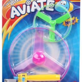 LG-Imports lanceerspel Aviate junior 19 x 26 cm geel 3-delig