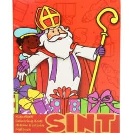 WH kleur-/spelletjesboek Sint junior 17 x 12 cm rood