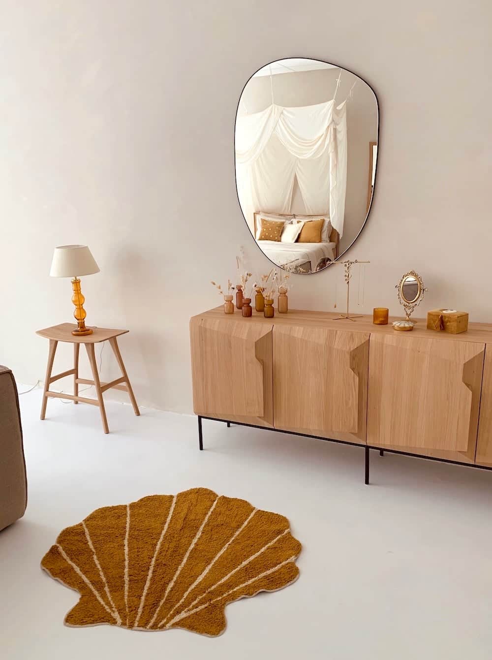 Large rug shell mustard - Afbeelding 5