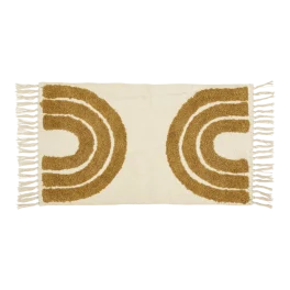 Medium rug rainbow mustard