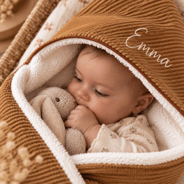 Wikkeldoek cognac bruin