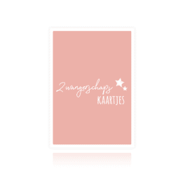 Zwangerschapskaartjes – roze