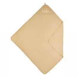 WIKKELDOEK BASIC JERSEY - WARM SAND - 80X80CM - MET NAAM