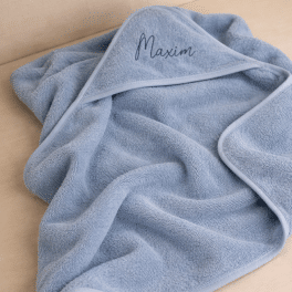 BADCAPE BASIC BADSTOF - DENIM - 80X80CM - MET NAAM