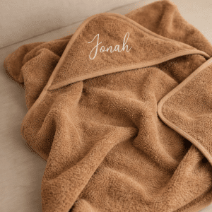 BADCAPE BASIC BADSTOF - TOFFEE - 80X80CM - MET NAAM