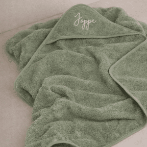 BADCAPE BASIC BADSTOF - FOREST GREEN - 75X75CM - MET NAAM