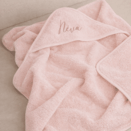 BADCAPE BASIC BADSTOF - SOFT PINK - 80X80CM - MET NAAM