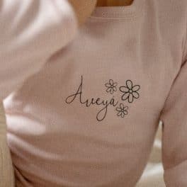 T-shirt lange mouwen met naam daisy