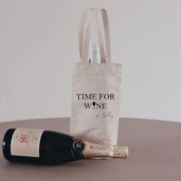 Wijntas time for wine beige