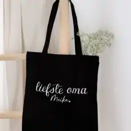 KATOENEN TAS | Liefste oma (naam)