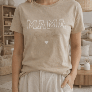 Moederdag mama t-shirt met namen