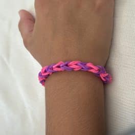 Loom bandje roze
