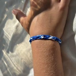 Loom bandje donker blauw