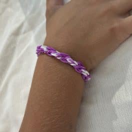 Loom bandje paars