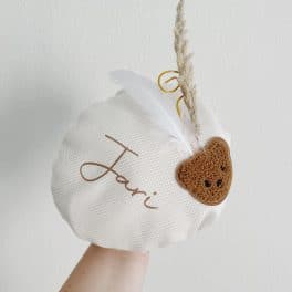 Pietenmuts teddybeer beige  met naam