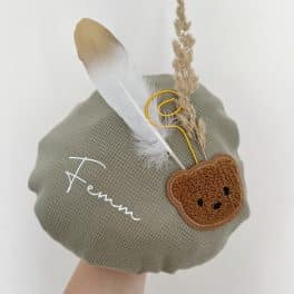 Pietenmuts teddybeer groen  met naam
