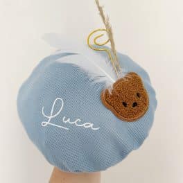 Pietenmuts teddybeer blauw met naam