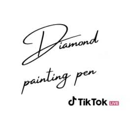 Custom made diamond painting pen op TikTok live.