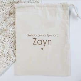 BEWAARZAKJE | Geboortekaartjes van Zayn