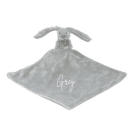 Mini Grey Rabbit Richie with blanket