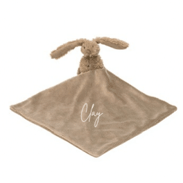 Mini Clay Rabbit Richie with blanket