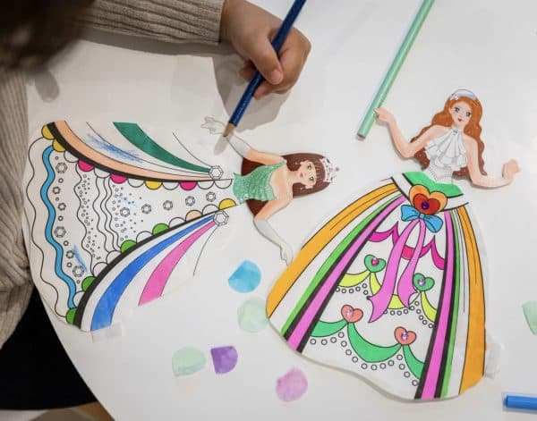 Opblaasbare tekening prinses - Afbeelding 2