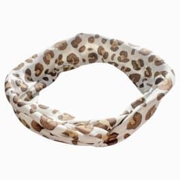 Haarbandje met ijzerdraad leopard